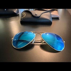 Blue lens ray bans